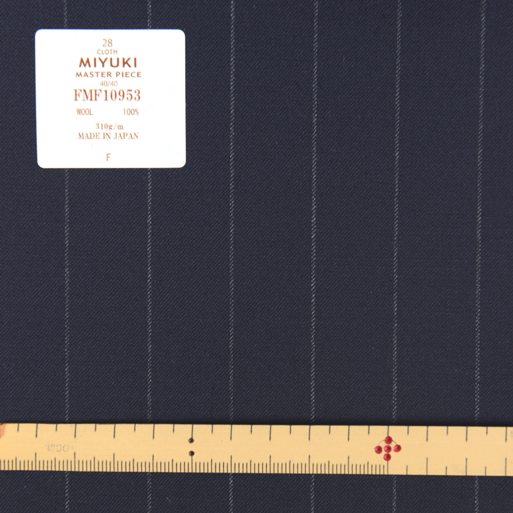 FMF10953 Obra-prima 40/40 Wide Pitch Stripe Azul Marinho[Têxtil] Miyuki Keori (Miyuki)
