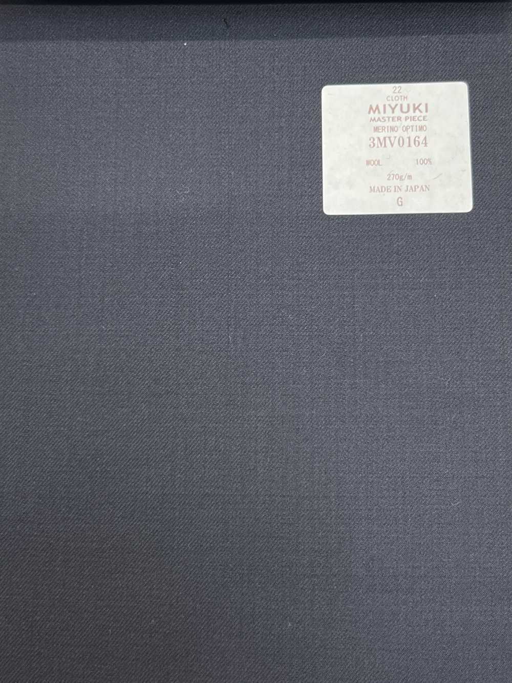 3MV0164 Linha De Obra-prima Clássica Atemporal Super 130 Pés Sarja De Fio Simples Azul Marinho Escuro[Têxtil] Miyuki Keori (Miyuki)