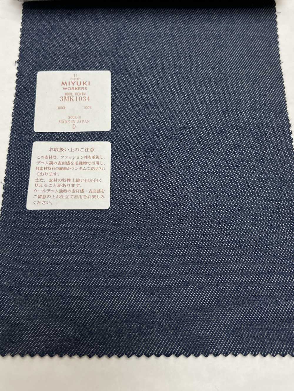3MK1034 Creative Workers Lã Denim Azul Marinho[Têxtil] Miyuki Keori (Miyuki)