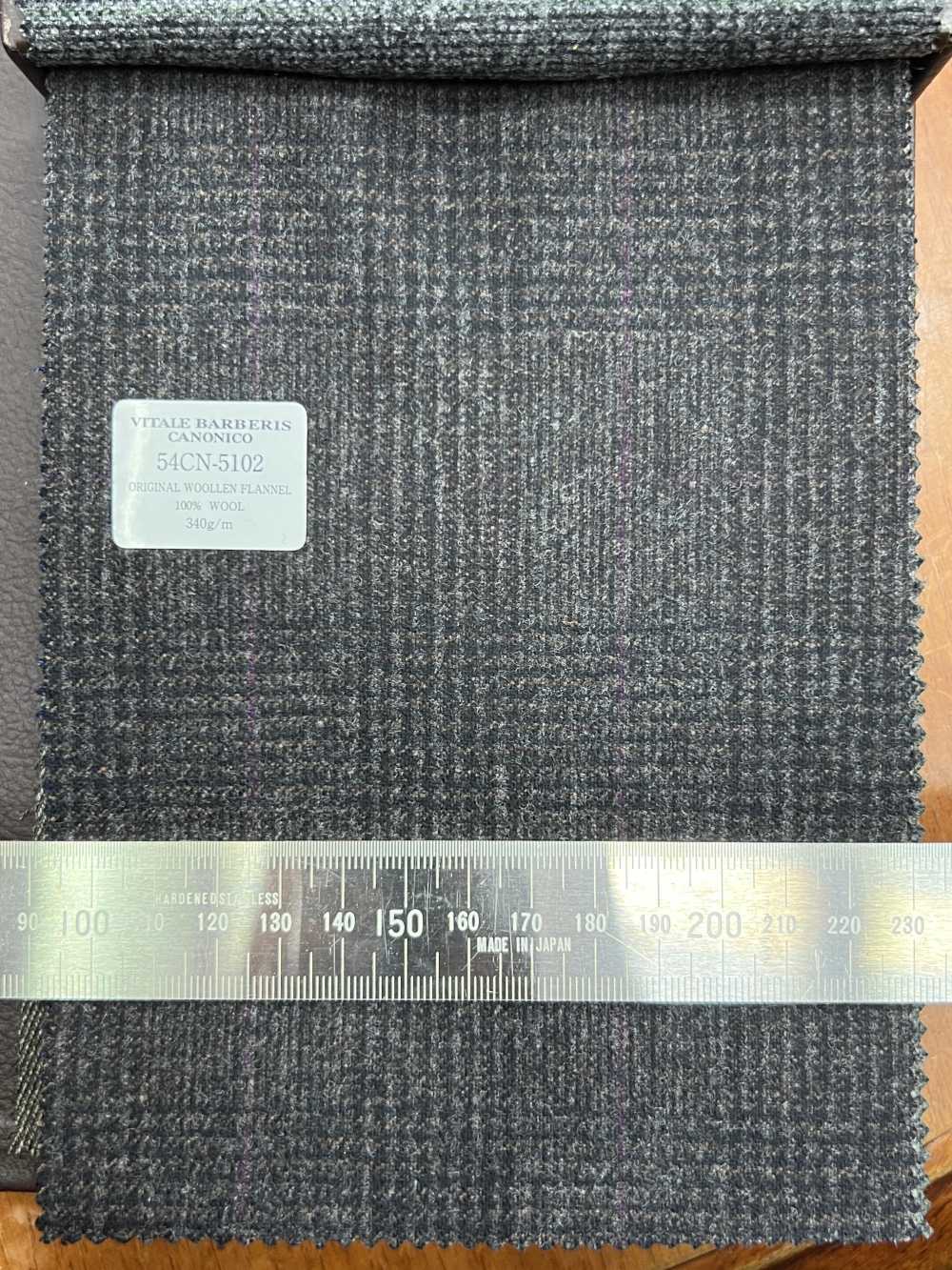 54CN5102 CANONICO ORIGINAL FLANEL DE LÃ Glen Check Marrom[Têxtil] CANÔNICO