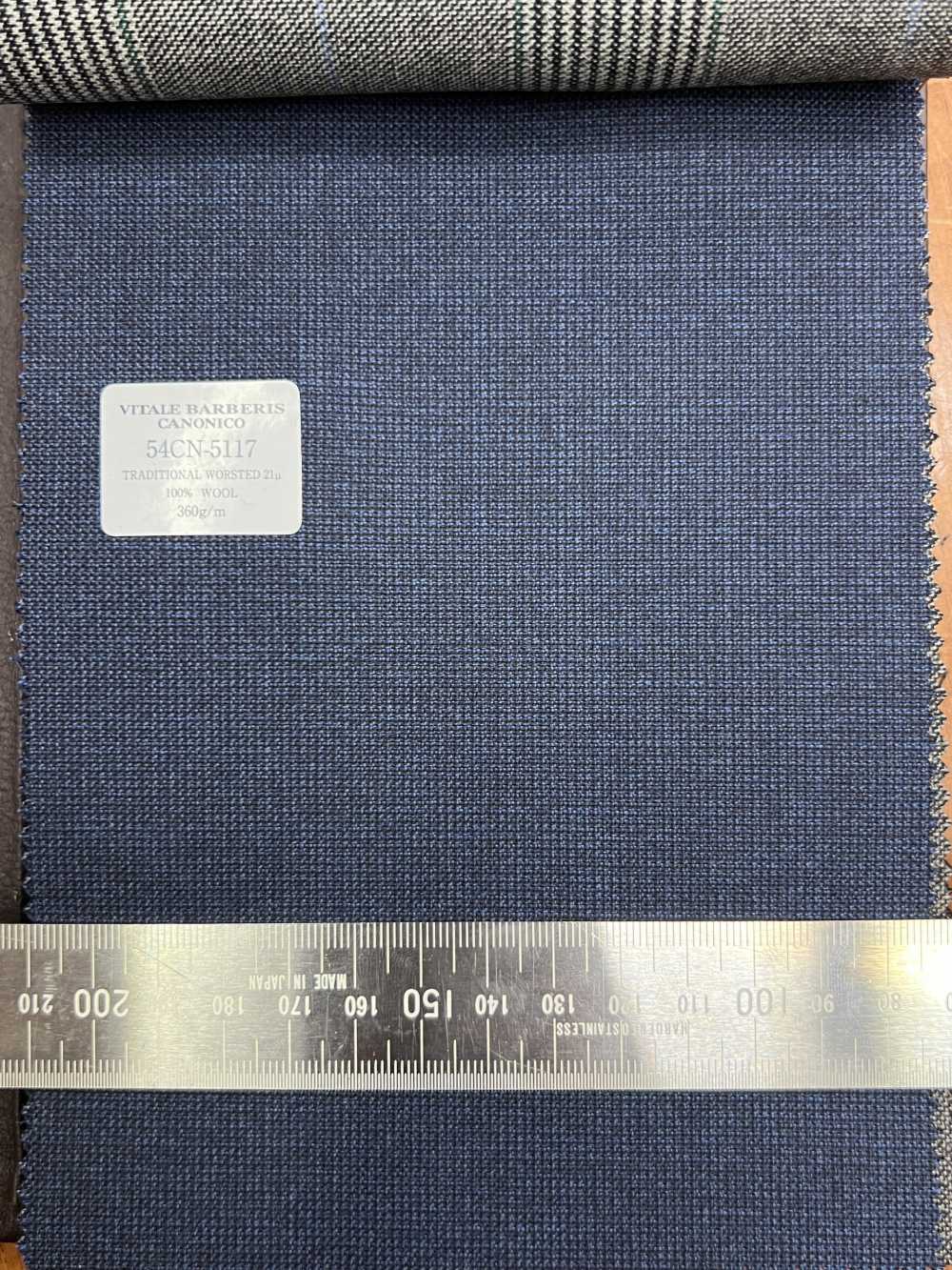 54CN5117 CANONICO TRADICIONAL WORSTED 21μ Azul Sem Padrão[Têxtil] CANÔNICO