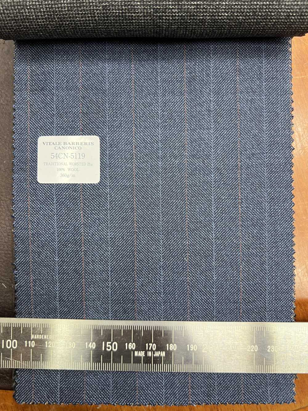 54CN5119 CANONICO TRADICIONAL WORSTED 21μ Listra Alternada Azul[Têxtil] CANÔNICO