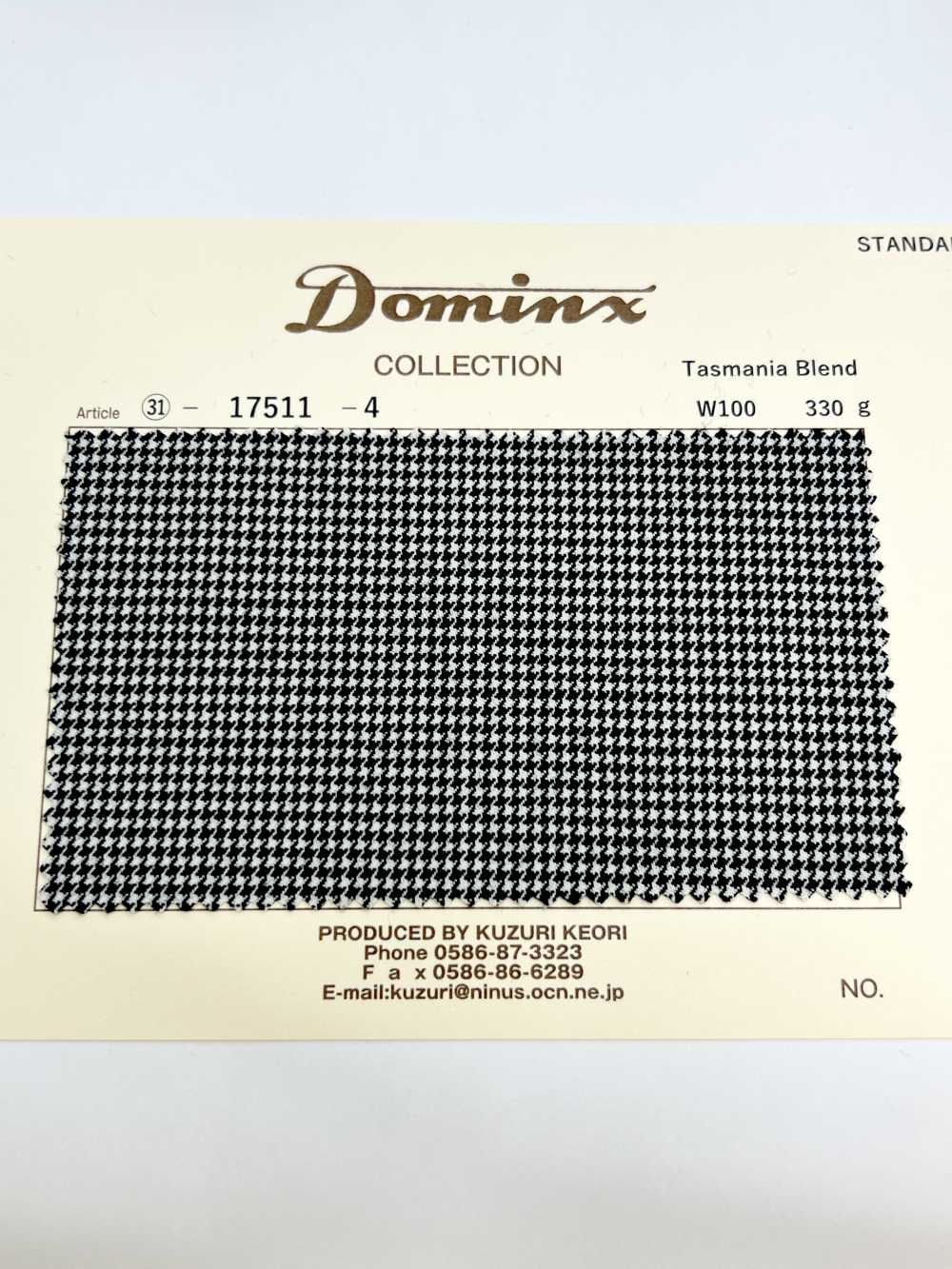 17511 Tasmania Blend Wool DOMINX Coleção Padrão Lã Feltrada[Têxtil] Lã Katsuragi (DOMINX)