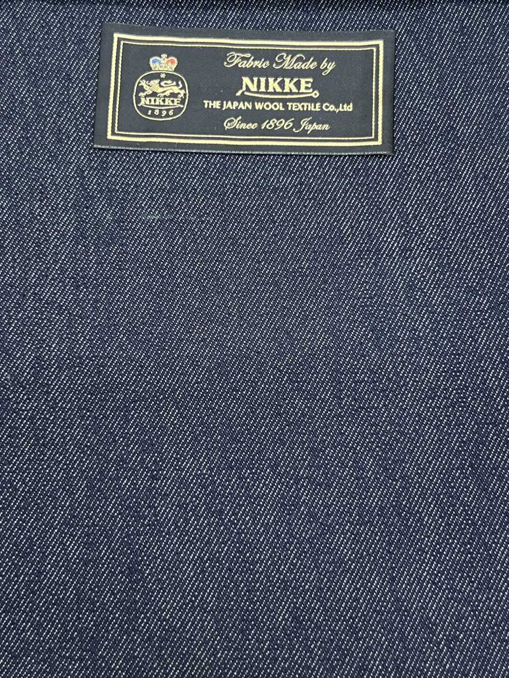 896S4311-38 NIKKE NIKKE DENIM Azul Marinho Sem Padrão Fio Único 140 Fio Único[Têxtil] NIKKE