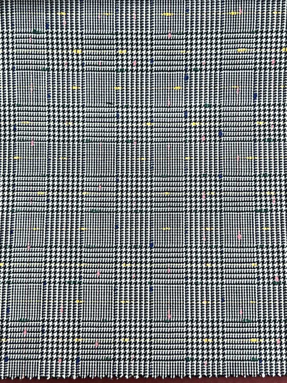 T13360-012 NIKKE DESIGN Cinza Glen Check[Têxtil] Níquel
