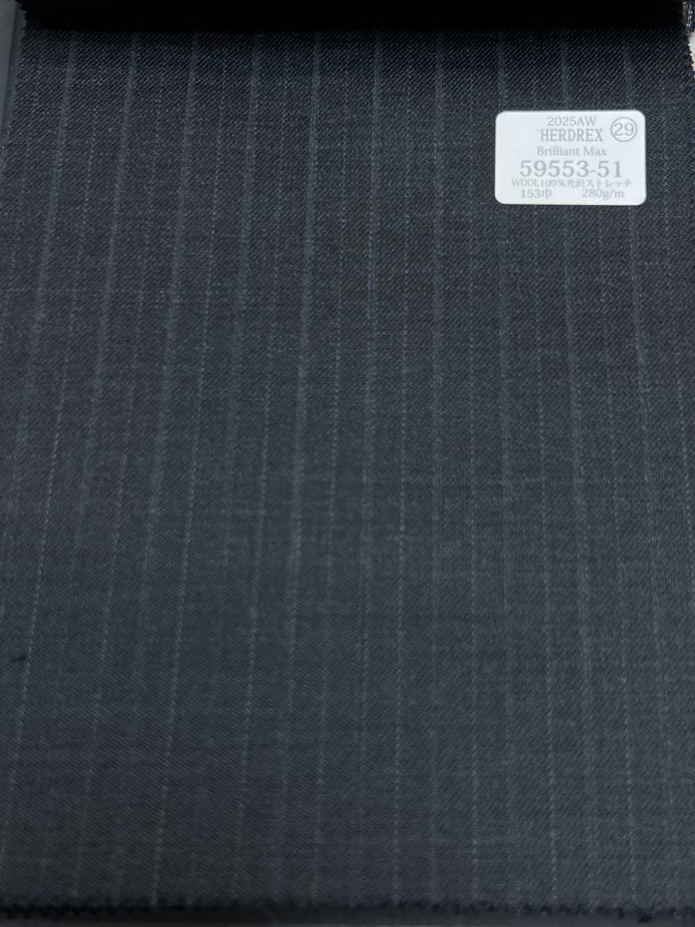 59553-51 25AW HERDREX [Brilliant Max] Brilliant Max Charcoal Heaven Gray Listras Alternadas[Têxtil] Kunishima Co., Ltda.