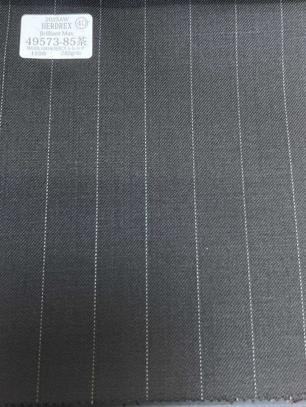 49573-85 25AW HERDREX [Brilliant Max] Brilliant Max Marrom Escuro Listra Larga[Têxtil] Kunishima Co., Ltda.