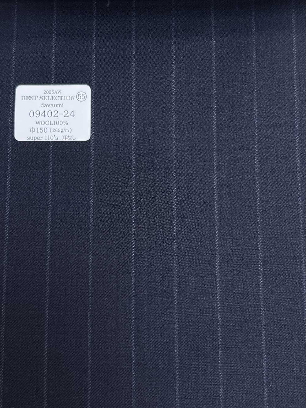09402-24 25AW MELHOR SELEÇÃO [davaumi] Davaumi Navy Chalk Stripe[Têxtil] Kunishima Co., Ltda.