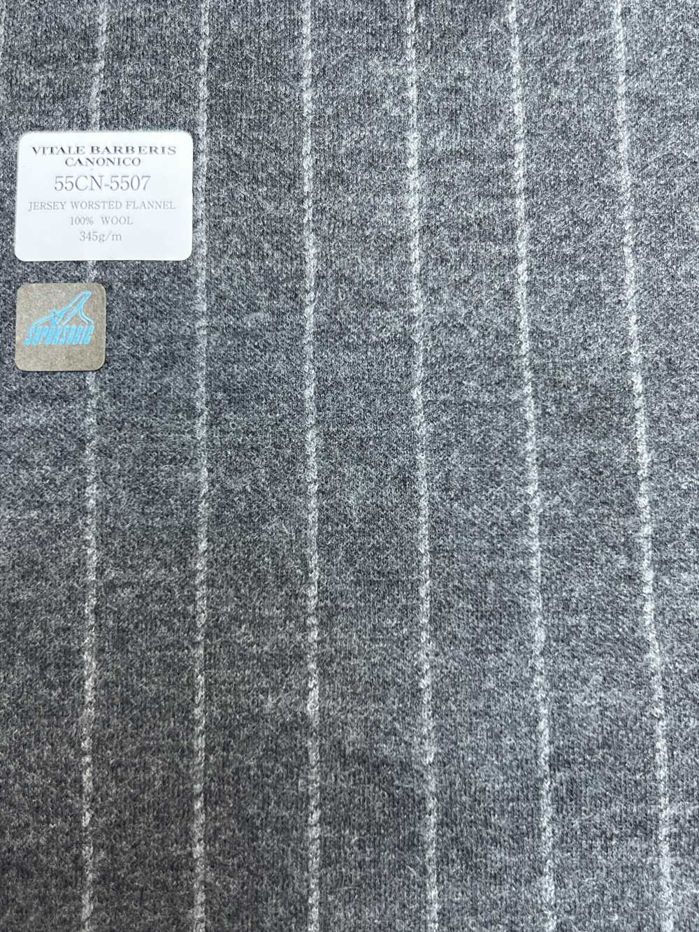55CN5507 CAMISA CANONICO FLANELA PENTEADA CINZA LISTRA GIZ[Têxtil] CANÔNICO