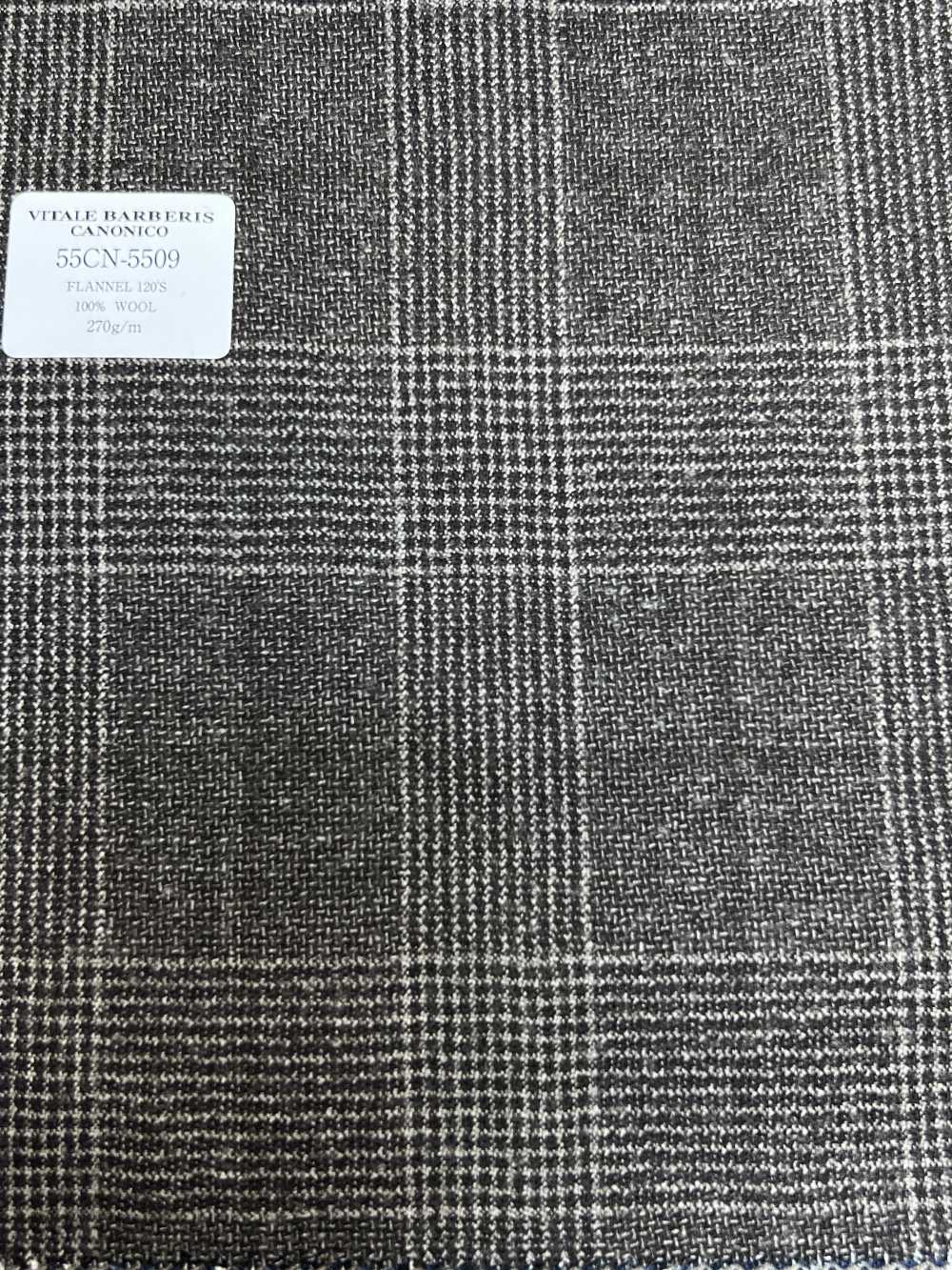 55CN5509 CANONICO FLANEL 120'S Marrom Glen Check[Têxtil] CANÔNICO