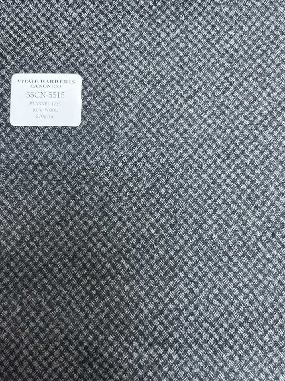 55CN5515 CANONICO FLANNEL 120'S Cinza Padrão Olho De Pássaro[Têxtil] CANÔNICO