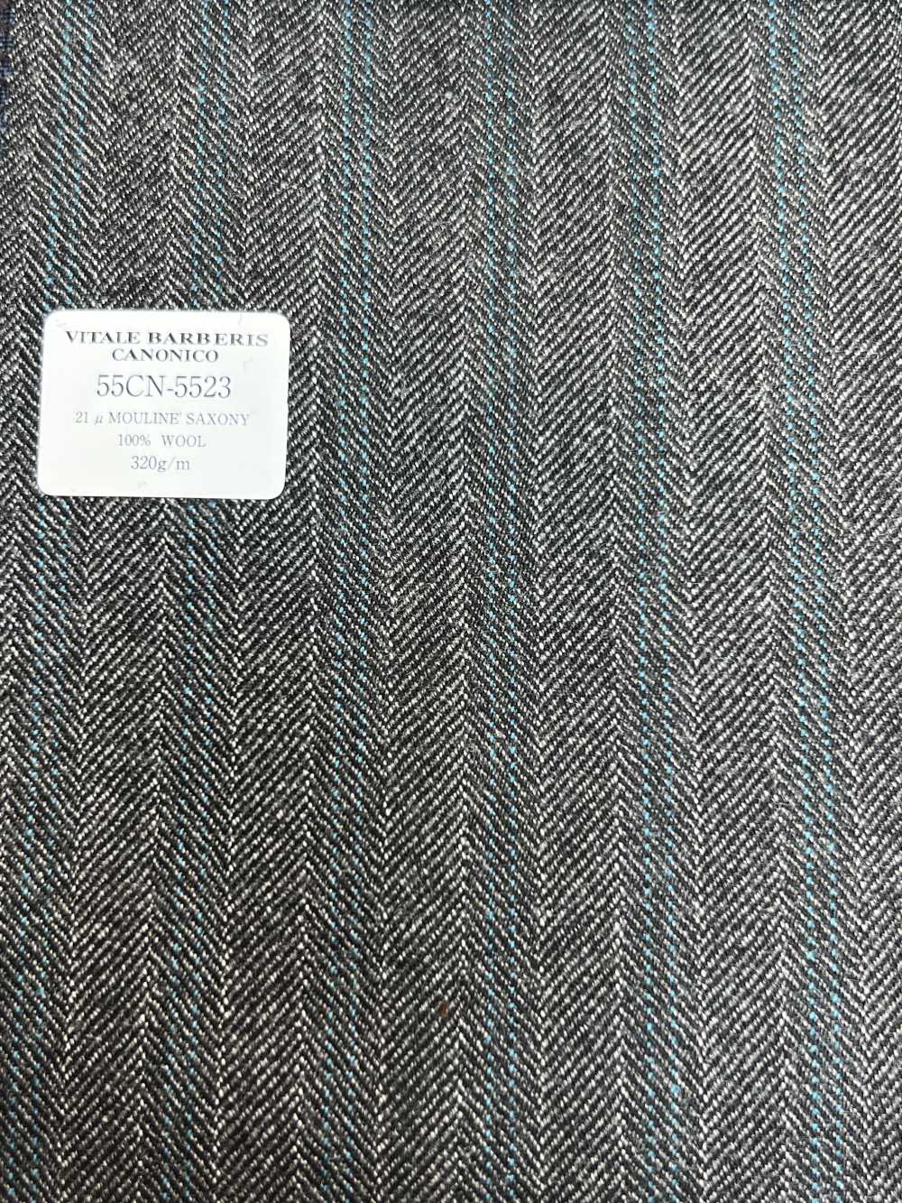 55CN5523 CANONICO 21μ MOULINE' SAXONY Cinza Listrado Alternado[Têxtil] CANÔNICO