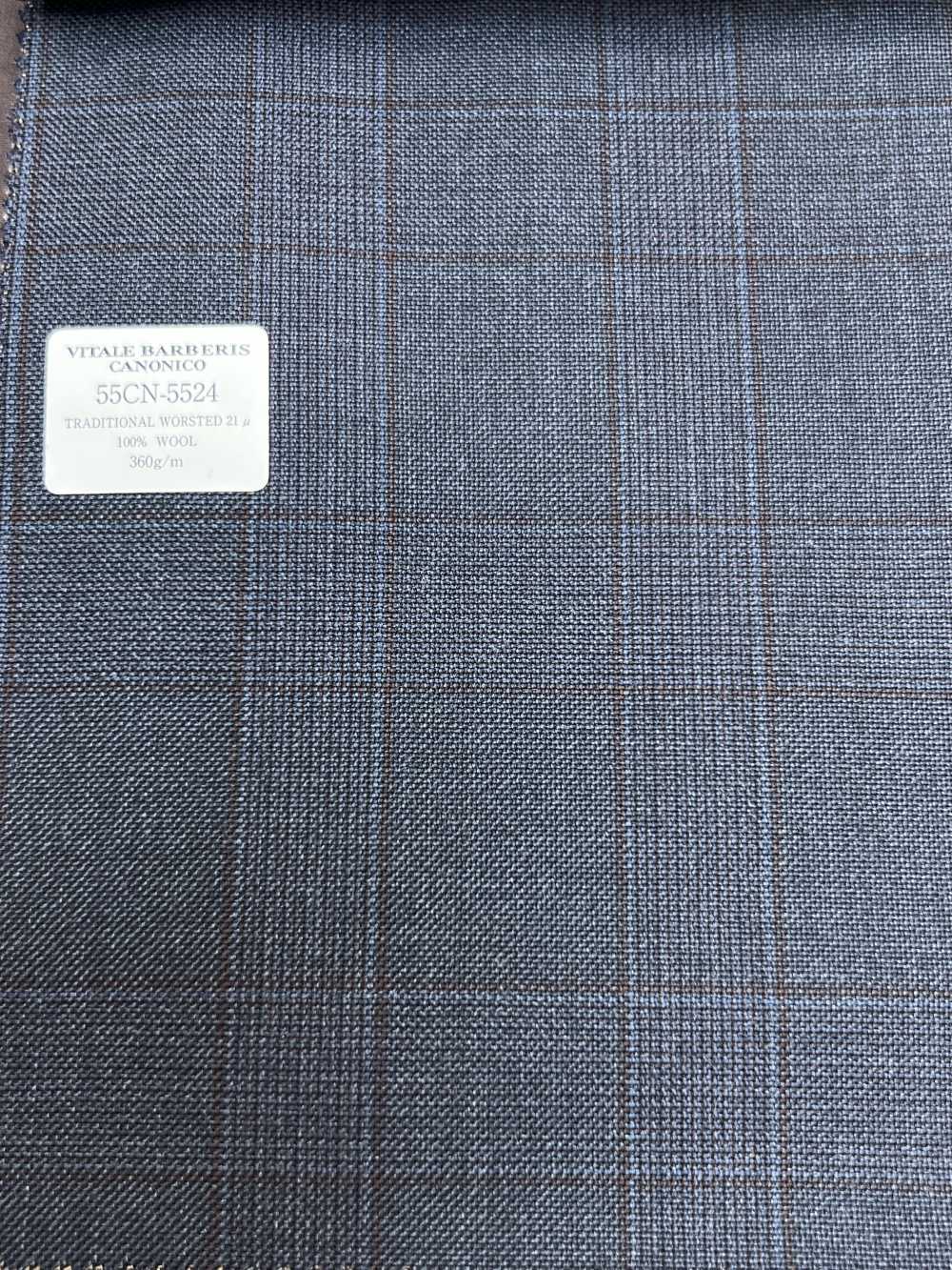 55CN5524 CANONICO TRADICIONAL LÃ PENTEADA 21μ Azul Marinho Xadrez Glen[Têxtil] CANÔNICO