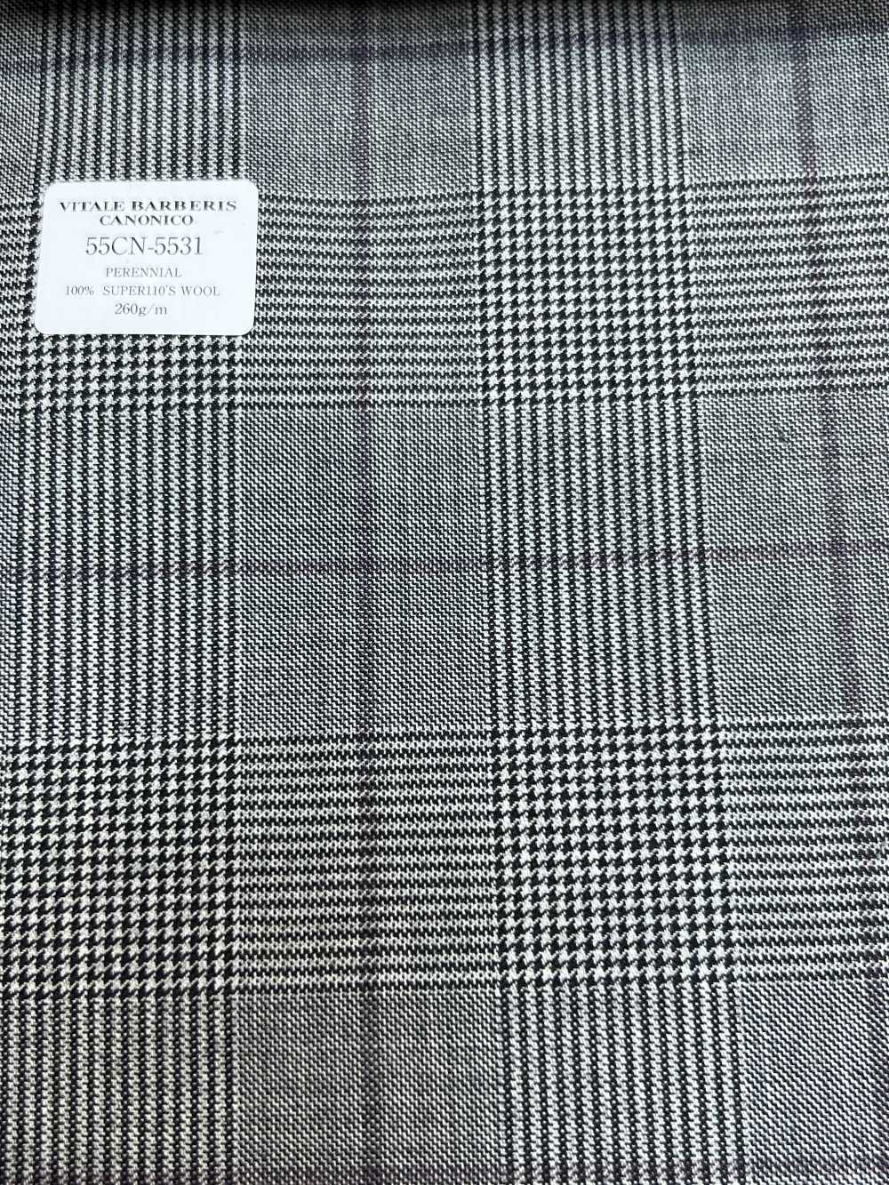 55CN5531 CANONICO PERENNIAL SUPER110'S Cinza X Roxo Glen Check[Têxtil] CANÔNICO