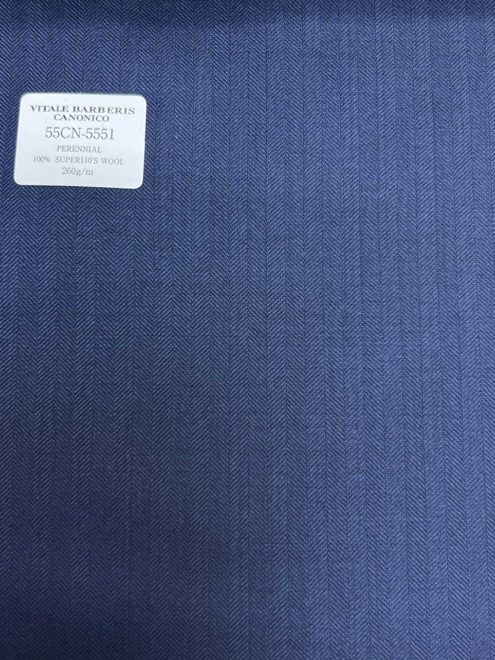 55CN5551 CANONICO PERENNIAL SUPER110'S Navy Shadow Stripe[Têxtil] CANÔNICO