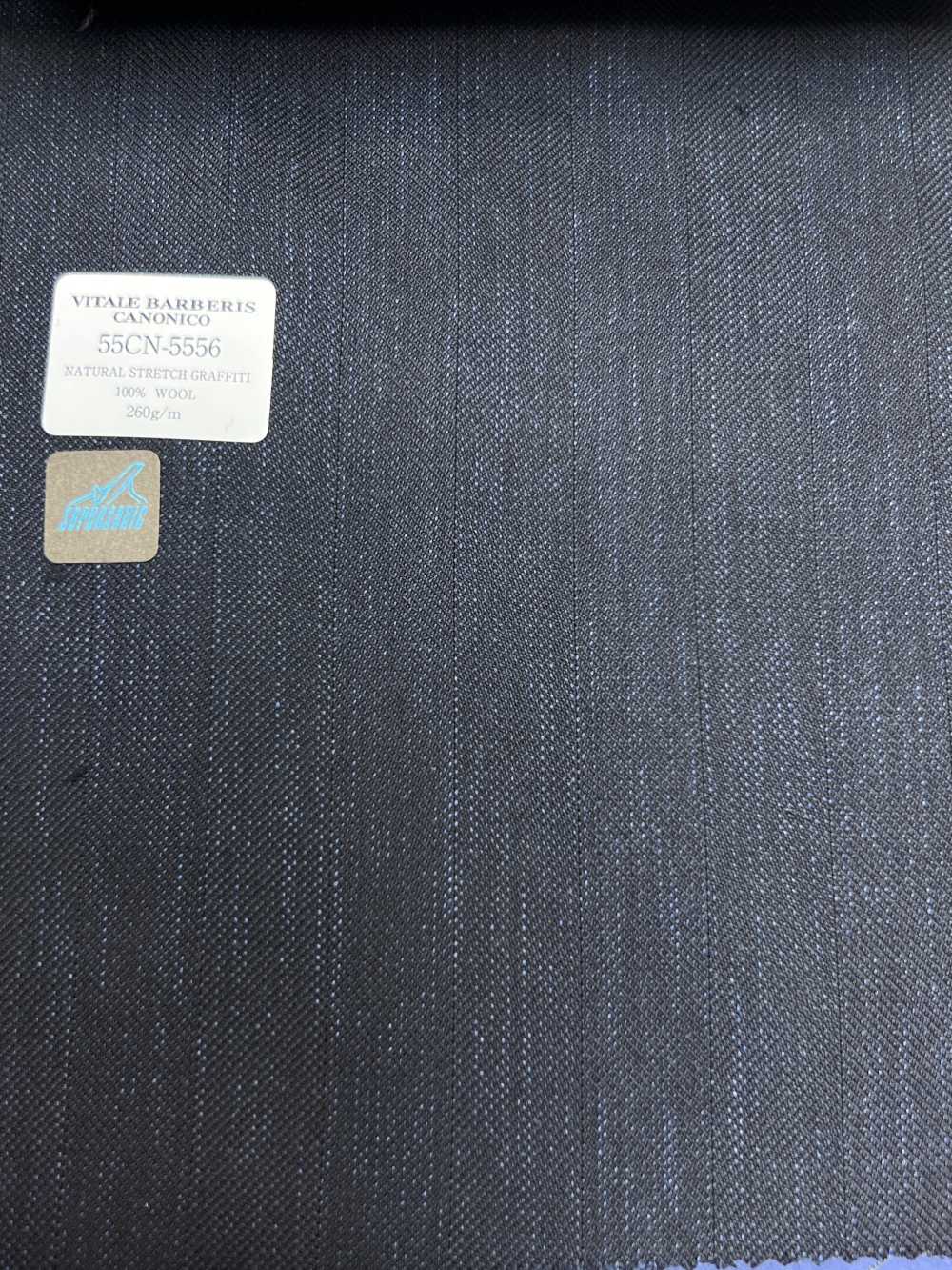 55CN5556 CANONICO NATURAL STRETCH GRAFFITTI, Azul Escuro, Estilo Melange[Têxtil] CANÔNICO