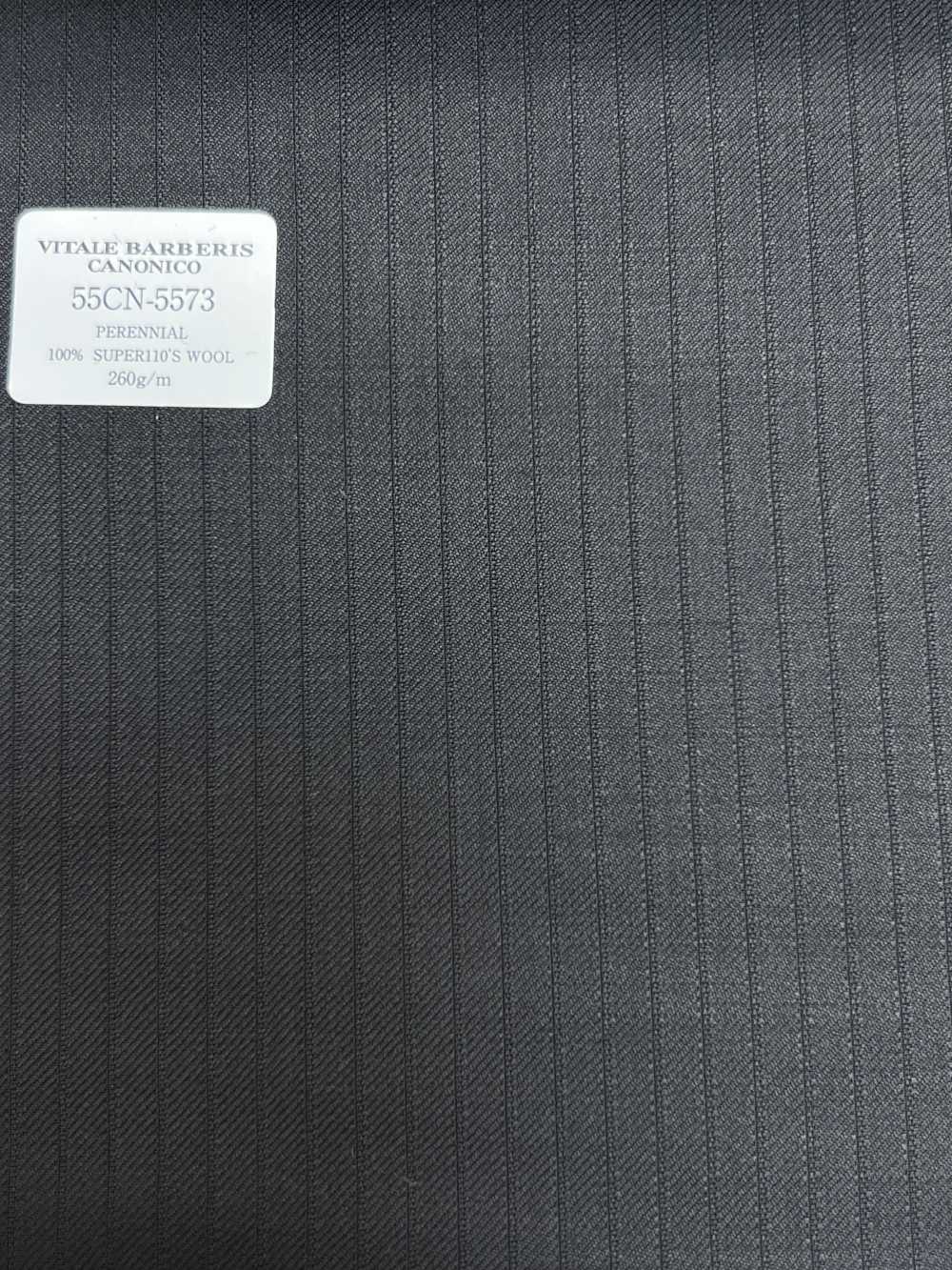55CN5573 CANONICO PERENNIAL SUPER110'S Black Shadow Stripe[Têxtil] CANÔNICO