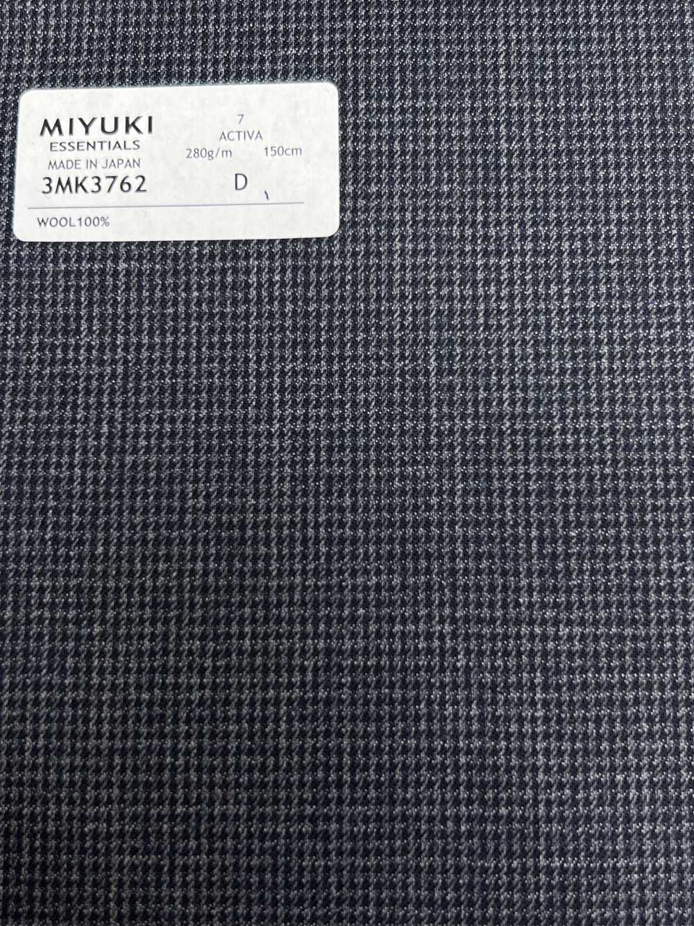 3MK3762 25AW ACTIVA Check Azul Cinza[Têxtil] Fábricas De Lã Miyuki