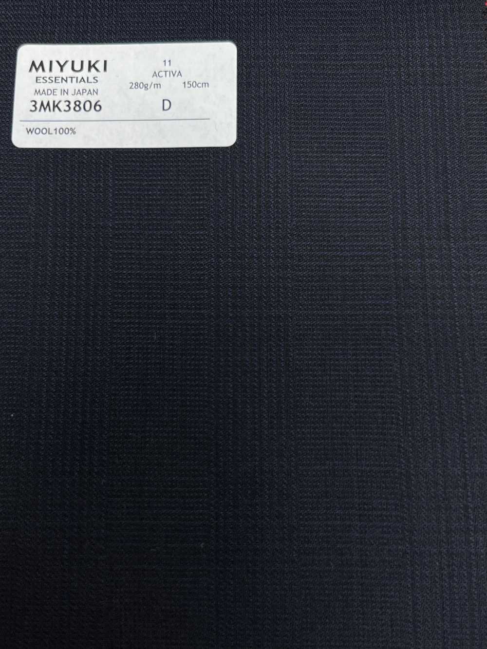 3MK3806 25AW ACTIVA Glen Check Azul Marinho[Têxtil] Fábricas De Lã Miyuki