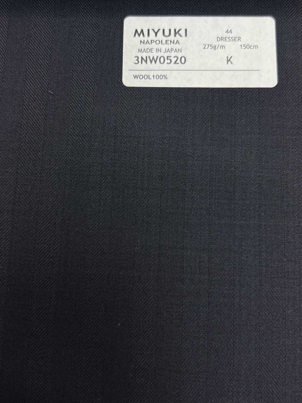 3NW0520 CÔMODA NAPOLENA 25AW Espinha De Peixe Azul Marinho[Têxtil] Fábricas De Lã Miyuki