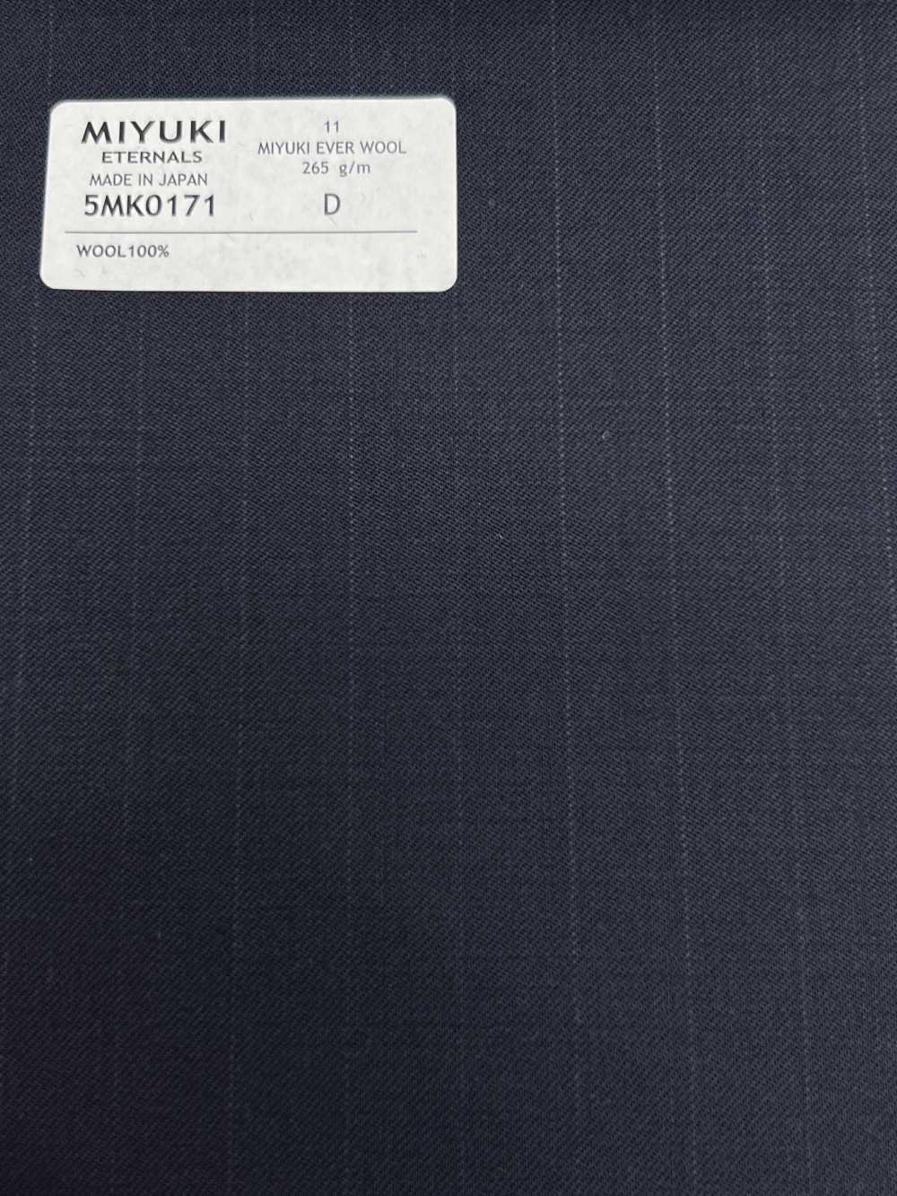 5MK0171 MIYUKI EVER WOOL Listrado Azul Marinho[Têxtil] Fábricas De Lã Miyuki