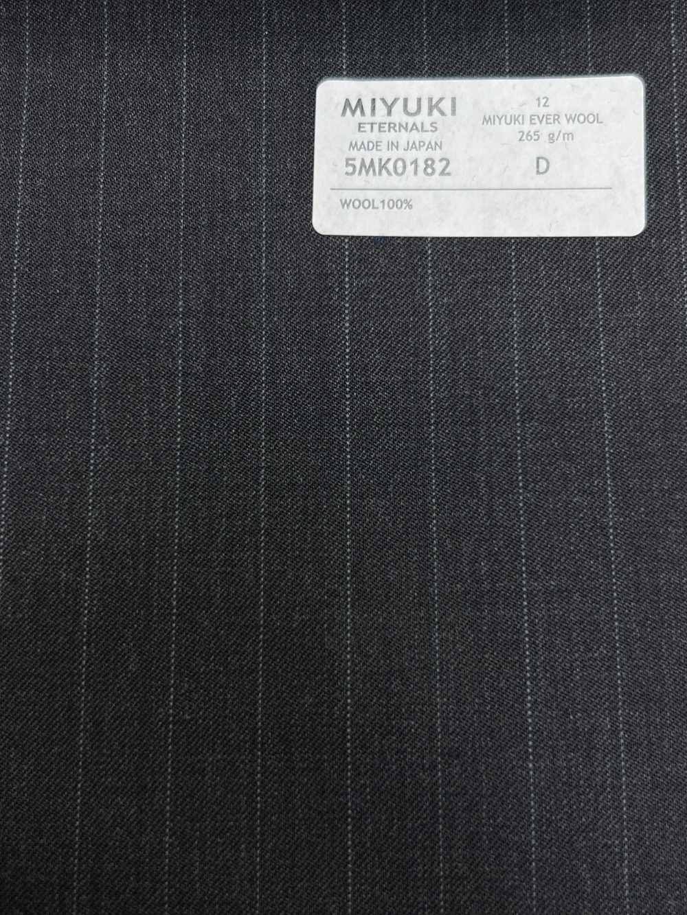 5MK0182 MIYUKI EVER WOOL Listrado Cinza Carvão Céu[Têxtil] Fábricas De Lã Miyuki