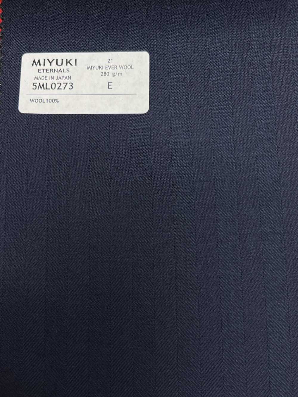 5ML0273 MIYUKI EVER WOOL Espinha De Peixe Azul Marinho[Têxtil] Fábricas De Lã Miyuki