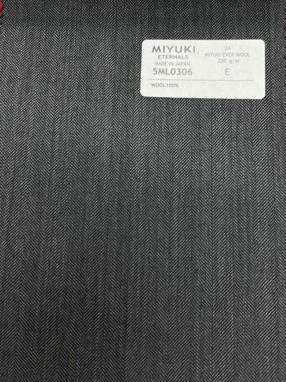 5ML0306 MIYUKI EVER WOOL Cinza Espinha De Peixe[Têxtil] Fábricas De Lã Miyuki