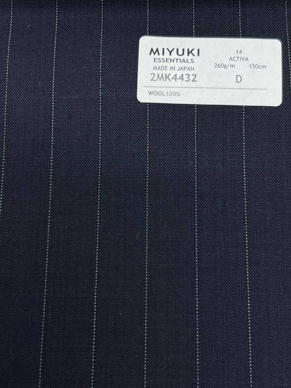 2MK4432 26SS Miyuki Textile MIYUKI ESSENTIALS ACTIVA Listras Azul Marinho[Têxtil] Fábricas De Lã Miyuki