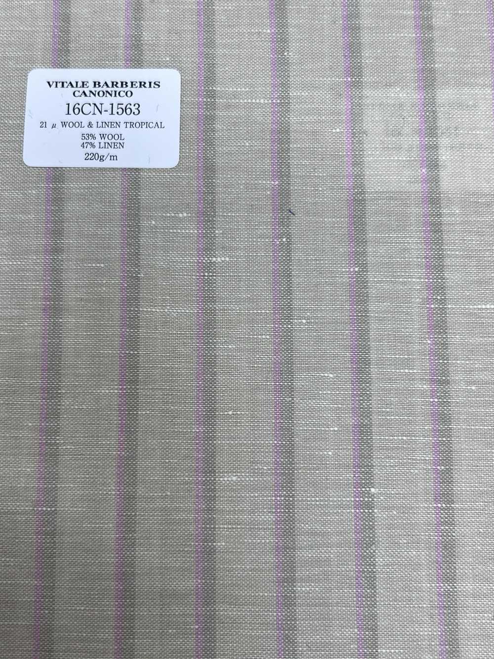 16CN1563 26SS VBC Vitale Barberis Canonico 21 μ LÃ E LINHO TROPICAL[Têxtil] CANÔNICO