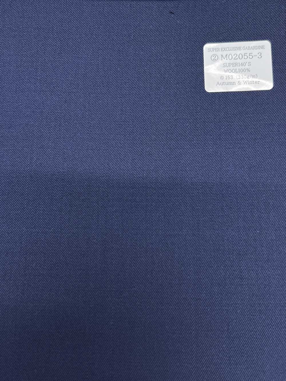 M02055-3 KUNISHIMA1850 Linha Exclusiva 【GABARDINA SUPER EXCLUSIVA】 Azul liso[Têxtil] Kunishima Co., Ltda.