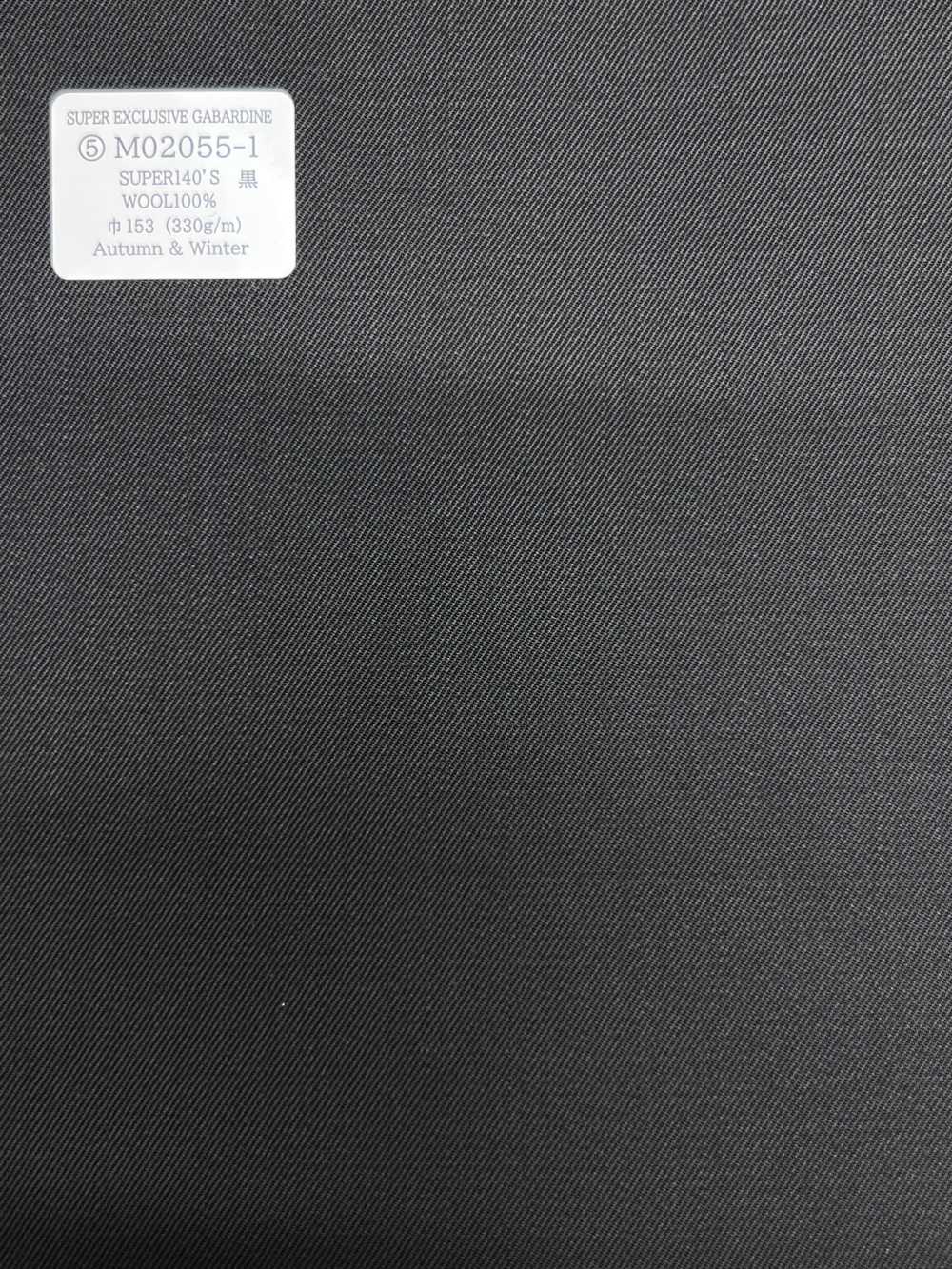 M02055-1 KUNISHIMA1850 Linha Exclusiva 【GABARDINA SUPER EXCLUSIVA】 Preto liso[Têxtil] Kunishima Co., Ltda.