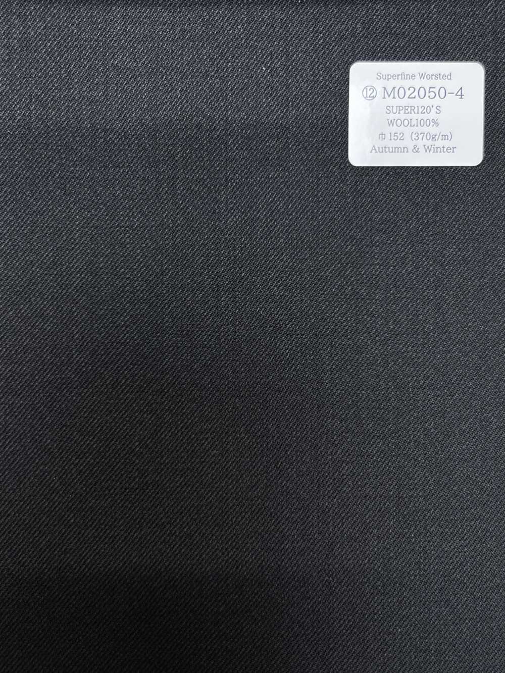 M02050-4 KUNISHIMA1850 Linha Exclusiva [Lã penteada superfina] Lisa cinza escuro[Têxtil] Kunishima Co., Ltda.