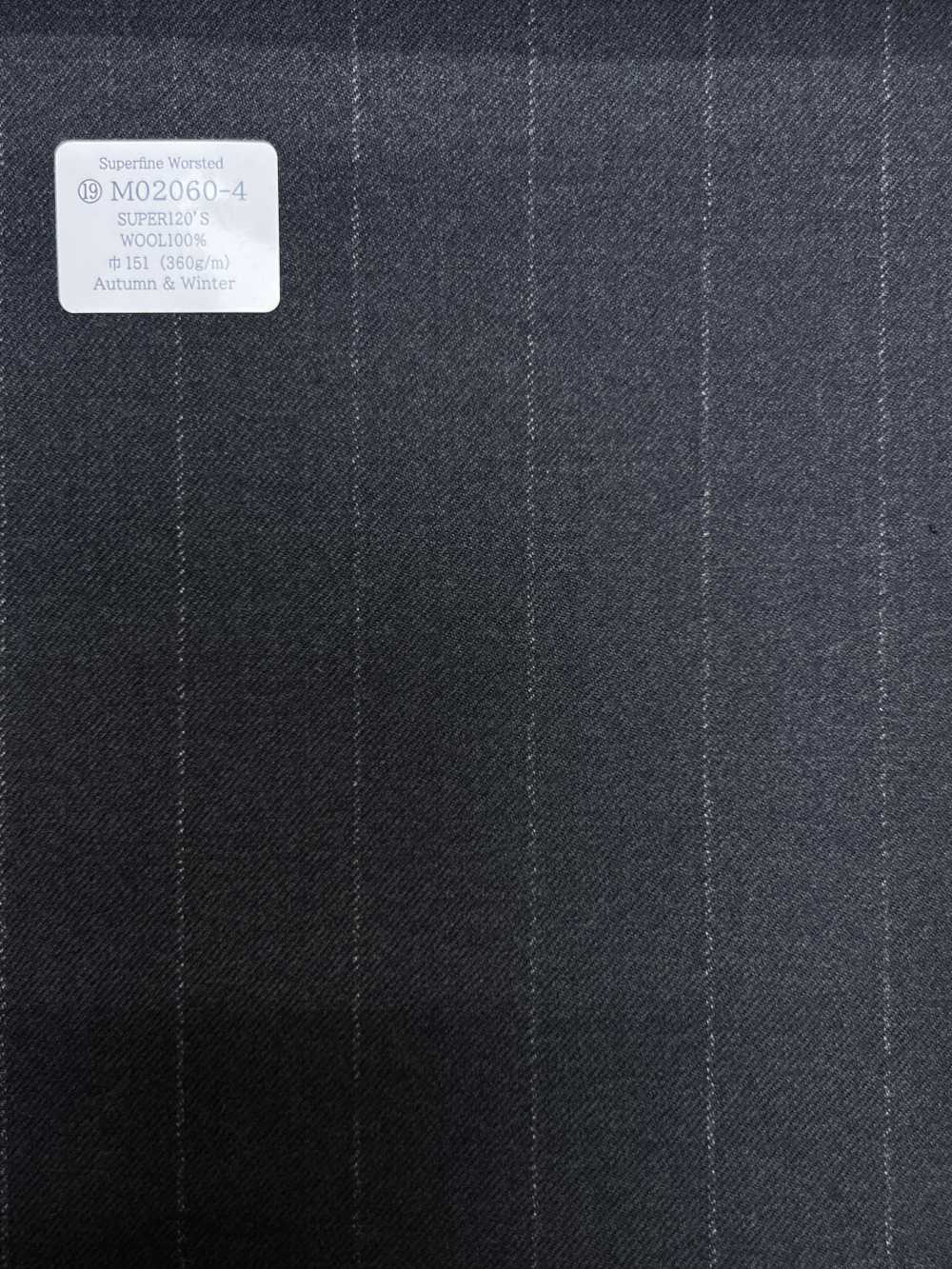 M02060-4 Linha Exclusiva KUNISHIMA1850 【Superfine Worsted】Listras Cinza Giz[Têxtil] Kunishima Co., Ltda.