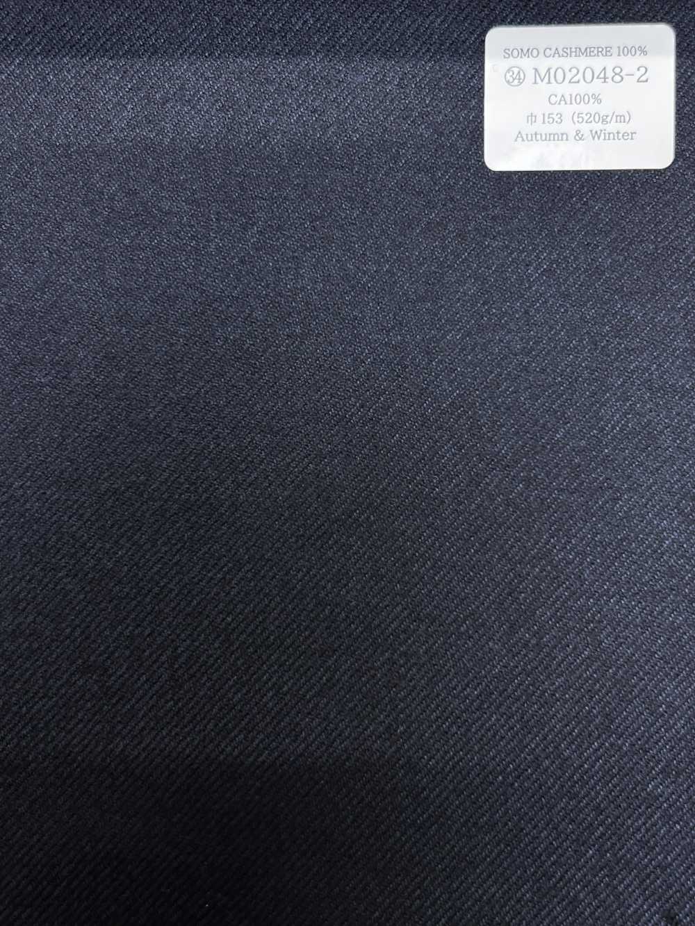 M02048-2 Linha Exclusiva KUNISHIMA1850 【SOMO CASHMERE 100%】 Azul Marinho Sem Padrão[Têxtil] Kunishima Co., Ltda.