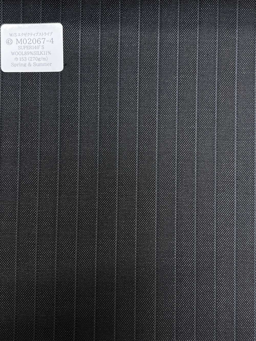 M02067-4 Linha Exclusiva KUNISHIMA1850 【Listras Executivas W/S】 Listras Cinza Escuro Celestial[Têxtil] Kunishima Co., Ltda.