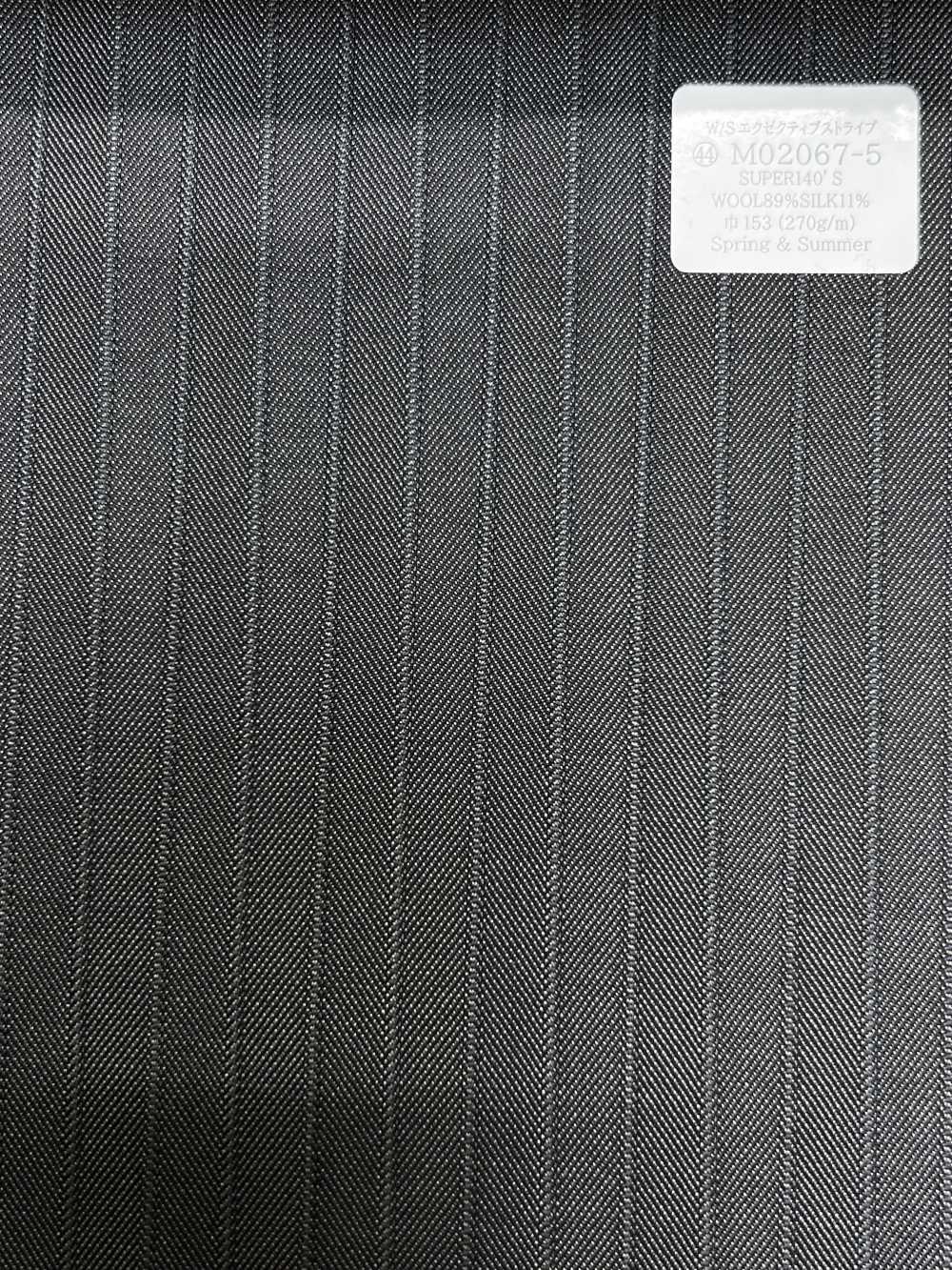 M02067-5 KUNISHIMA1850 Linha Exclusiva 【Listras Executivas W/S】 Listras Cinza[Têxtil] Kunishima Co., Ltda.