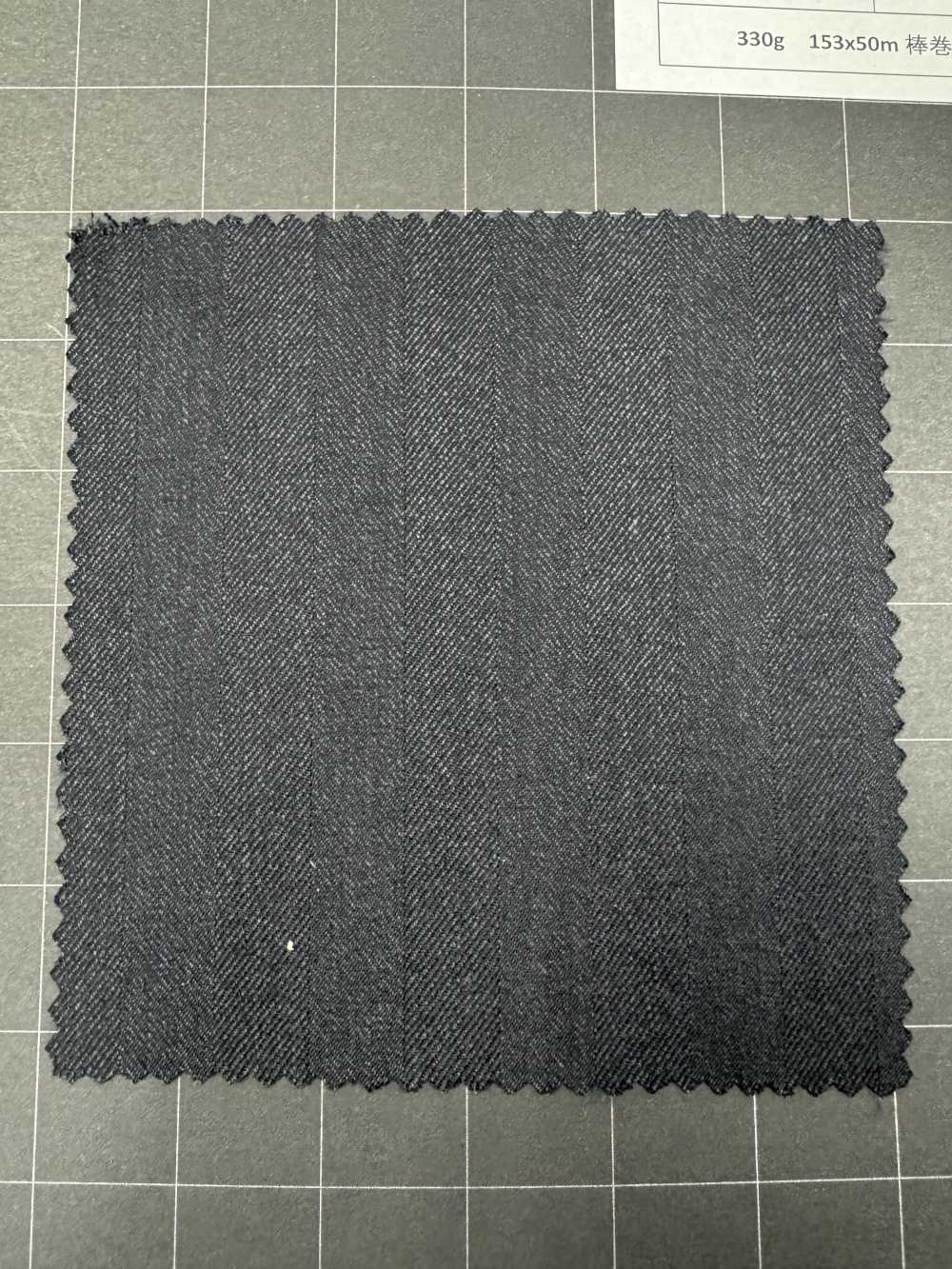 EBFW34-18 [Estoque Limitado] Tecido Nikke Textile MAFsuper120's Espinha De Peixe Cinza Escuro[Têxtil] Níquel