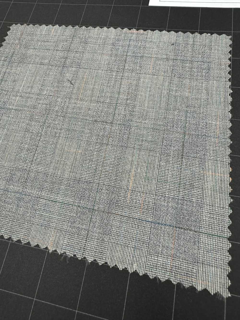 1AGA36-13 [Estoque Limitado] Nikke Textile Textile Super100's Kasuri Tropical Glen Check[Têxtil] Níquel