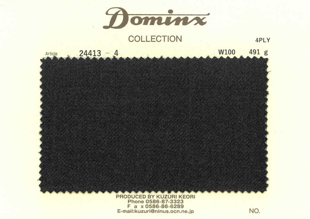 24413-4 [Estoque limitado] Lã 100% de 4 camadas DOMINX (Dominx)[Têxtil] Tecido De Lã Kuzuri (DOMINX)