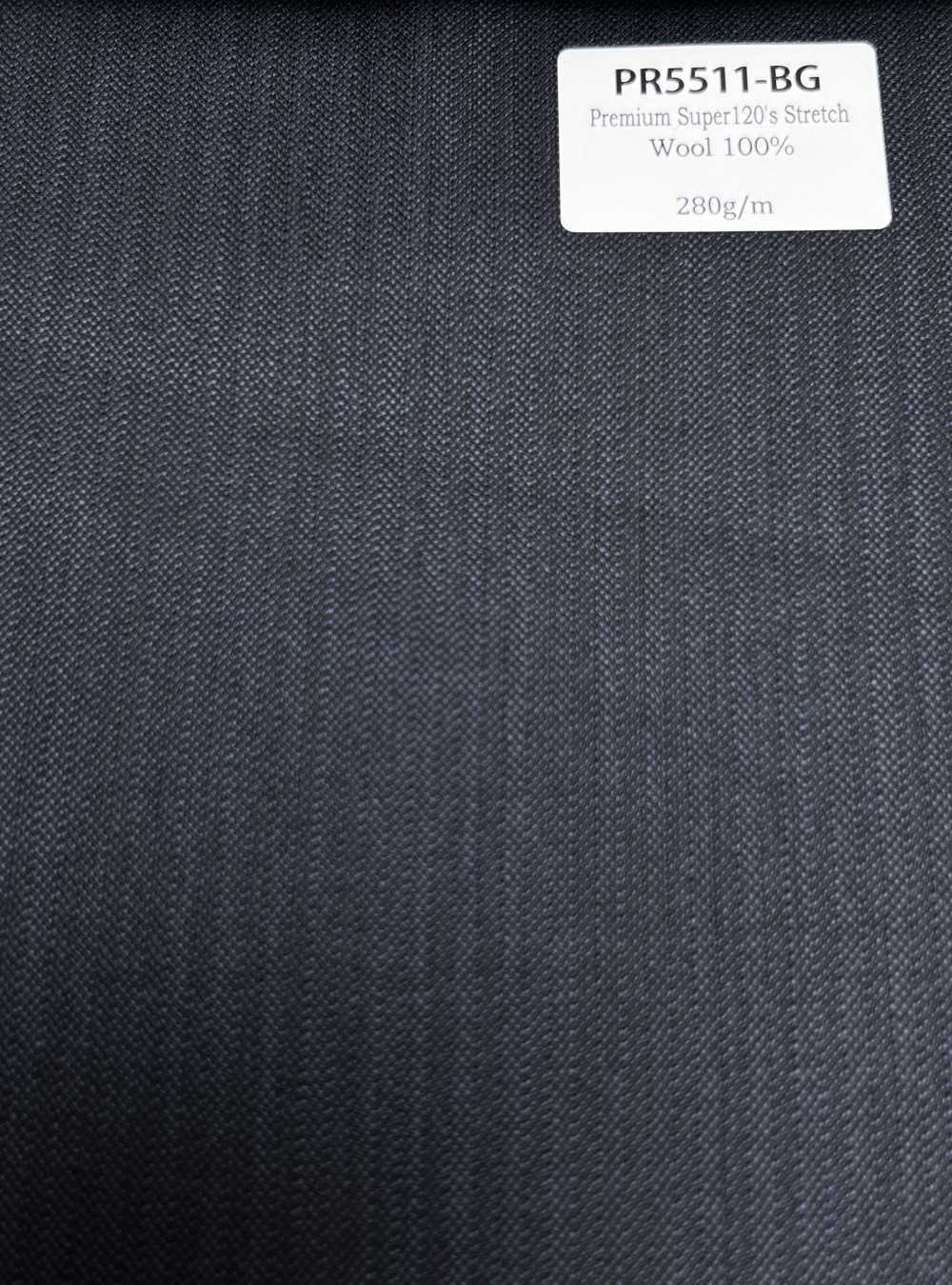 PR5511-BG Tecido liso azul acinzentado Premium Super120's com stretch, fabricado no Japão[Têxtil] HOSOI SYOJI