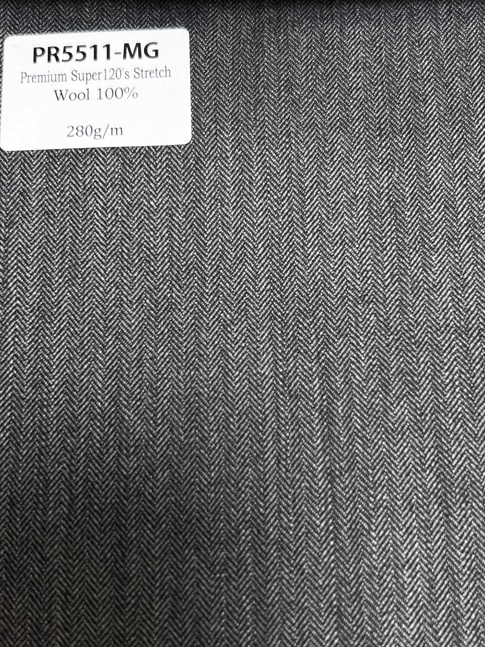 PR5511-MG Standard Fabricado no Japão Premium Super120's Stretch Liso Cinza Médio[Têxtil] HOSOI SYOJI