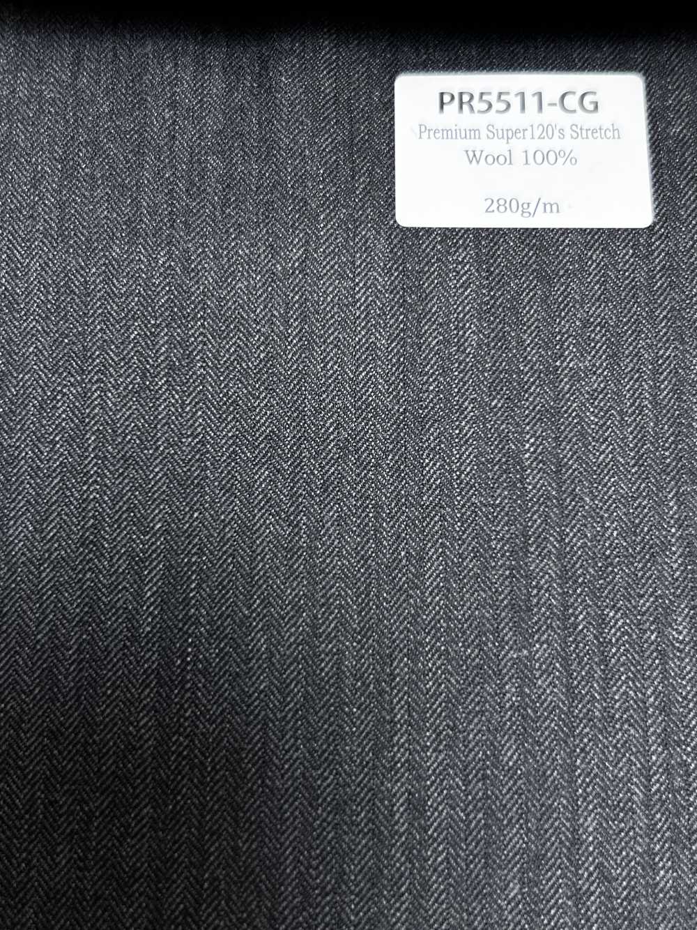 PR5511-CG Padrão Fabricado no Japão Premium Super120's Stretch Liso Cinza-Carvão[Têxtil] HOSOI SYOJI