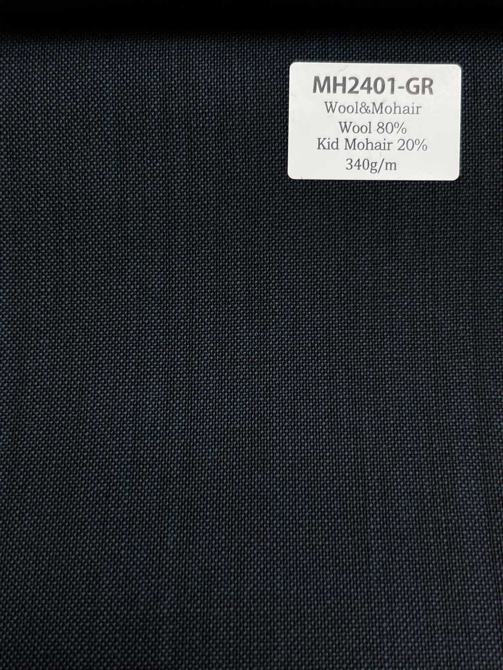 MH2401-GR Tecido de lã e mohair worsted padrão, fabricado no Japão (estilo tônico), verde[Têxtil]