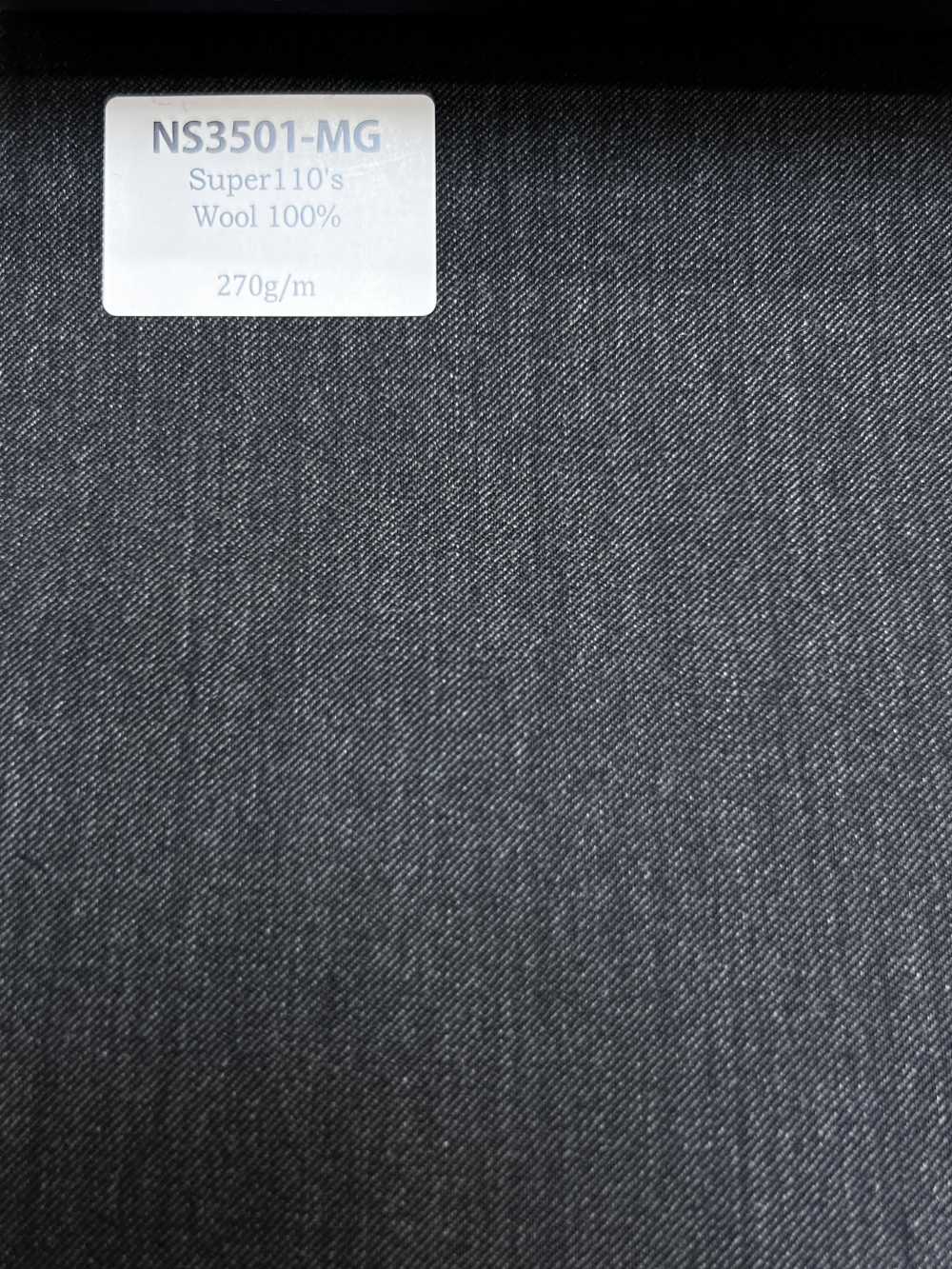 NS3501-MG Lã elástica Super 110’s fabricada no Japão, cinza médio[Têxtil] HOSOI SYOJI