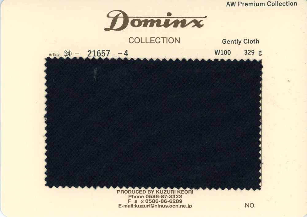 21657-4 Tecido padrão suave de lã 100% DOMINX Coleção Premium Preto[Têxtil] Tecido De Lã Kuzuri (DOMINX)