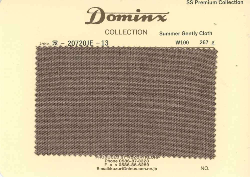 20720JE-13 Tecido Standard SummerGentlyCloth 100% lã Coleção Premium DOMINX Marrom[Têxtil] Tecido De Lã Kuzuri (DOMINX)