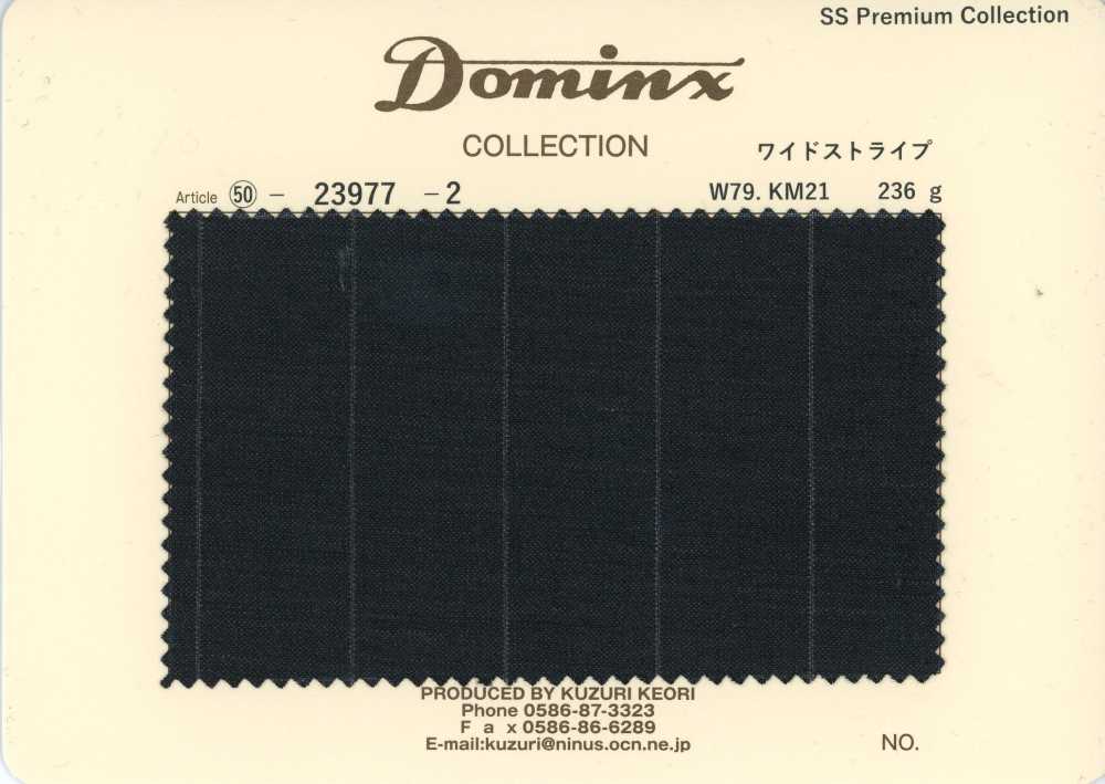 23977-2 Mohair de cabrito Standard DOMINX Coleção Premium Listras Largas Cinza Carvão[Têxtil] Tecido De Lã Kuzuri (DOMINX)