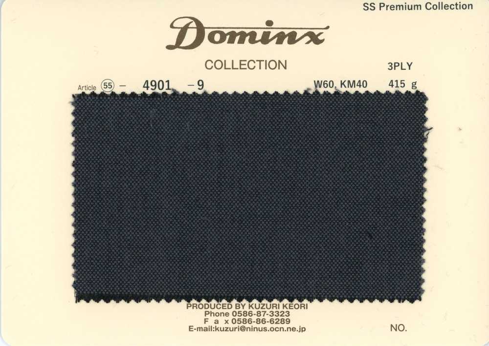 4901-9 Mohair de cabrito 3 fios Padrão Coleção Premium DOMINX Grafite[Têxtil] Tecido De Lã Kuzuri (DOMINX)