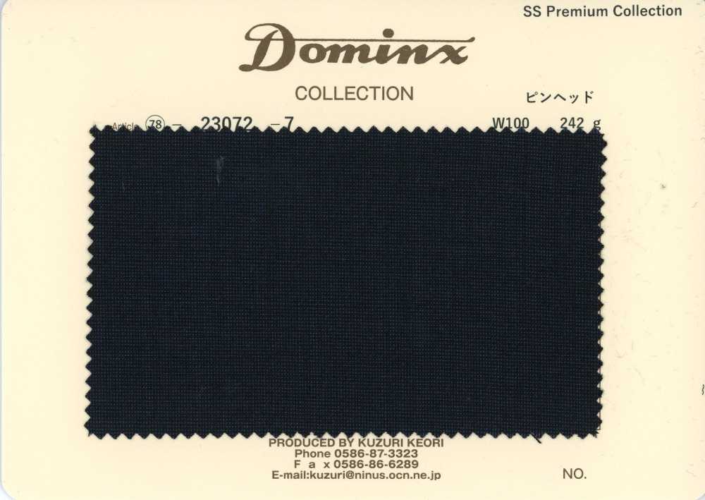 23072-7 Clássico Pinhead Kid Mohair DOMINX Coleção Premium Carvão[Têxtil] Tecido De Lã Kuzuri (DOMINX)